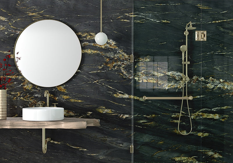 Belvedere Textured Quartzite Slab Random room scene 3