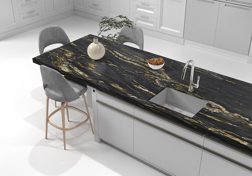 Belvedere Textured Quartzite Slab Random room scene 4