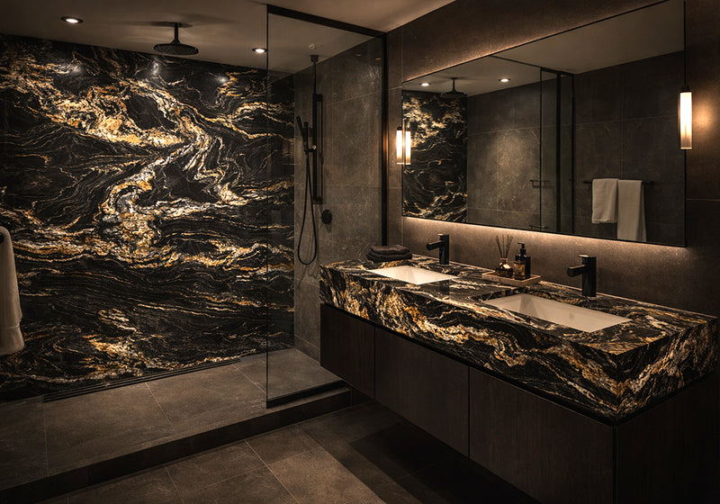 Belvedere Textured Quartzite Slab Random room scene 5