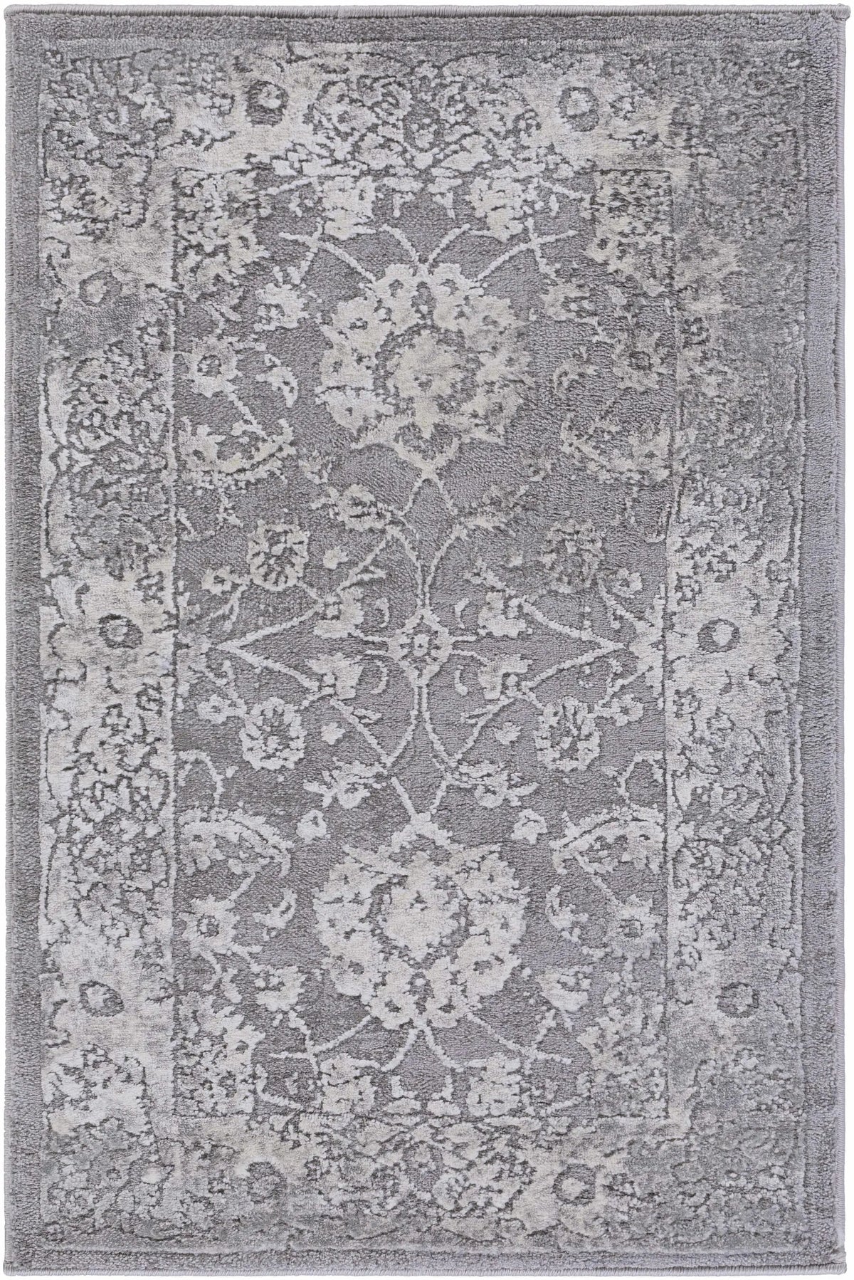 Benavides Gray Updated Traditional Tibetan Rug, photo 11 of 18