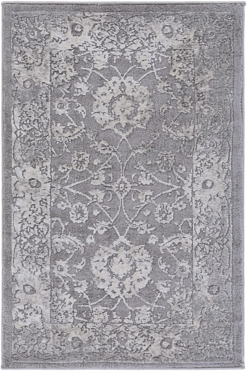 Benavides Gray Updated Traditional Tibetan Rug by Boutique Rugs