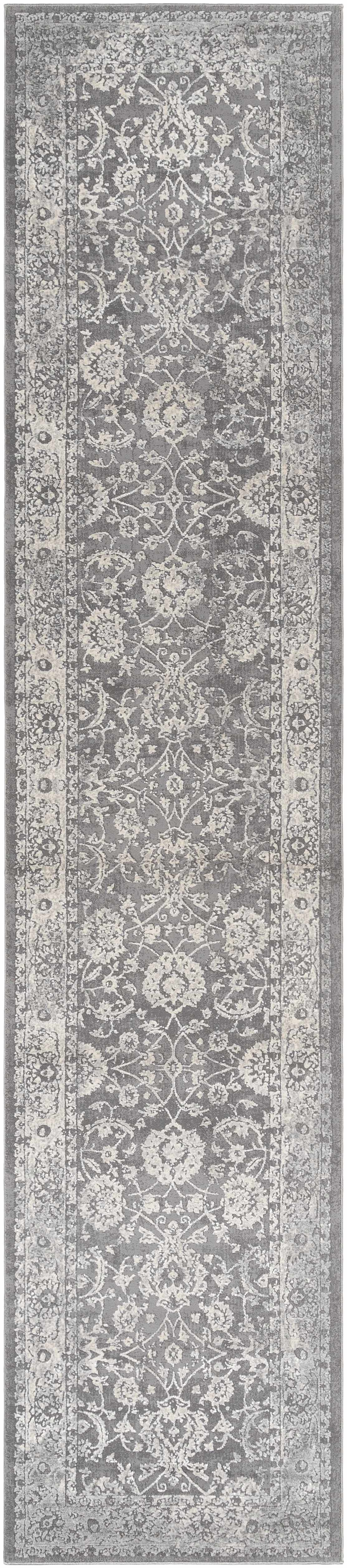 Benavides Gray Updated Traditional Tibetan Rug, photo 16 of 18