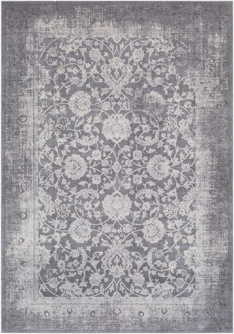 Benavides Gray Updated Traditional Tibetan Rug by Boutique Rugs
