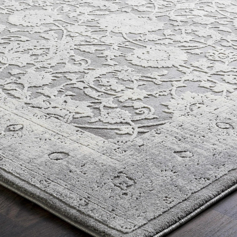 Benavides Gray Updated Traditional Tibetan Rug by Boutique Rugs