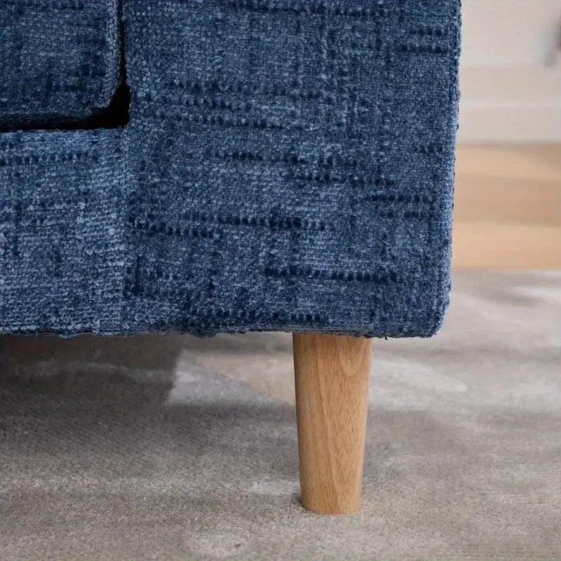 Bench - Chenille Blue 7ft by House Of Avana
