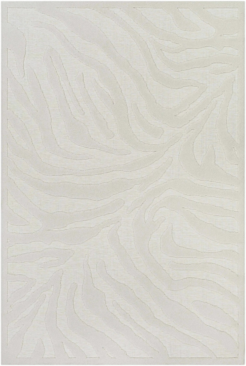 Benzonia 3D White Zebra Outdoor Rug by Boutique Rugs