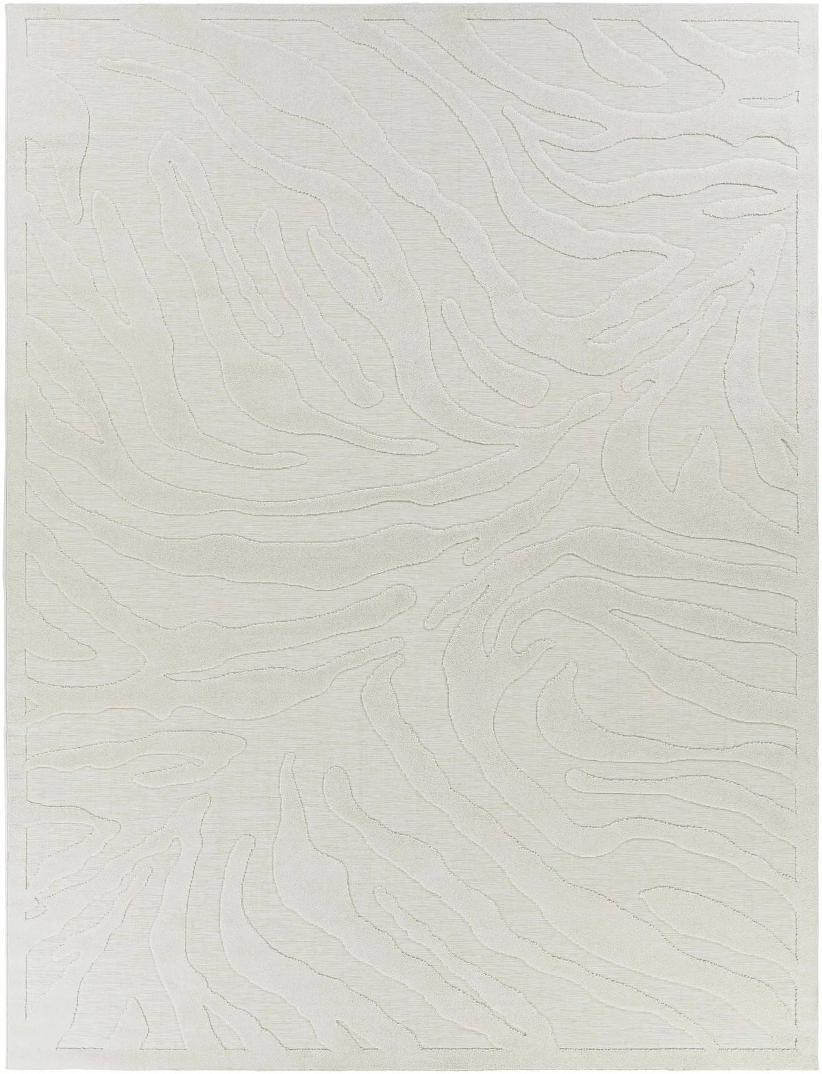 Benzonia 3D White Zebra Outdoor Rug, photo 5 of 7