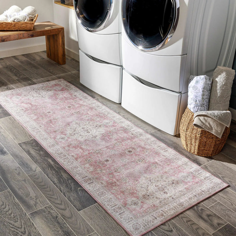 Bergman Distressed Red Area Rug by Boutique Rugs