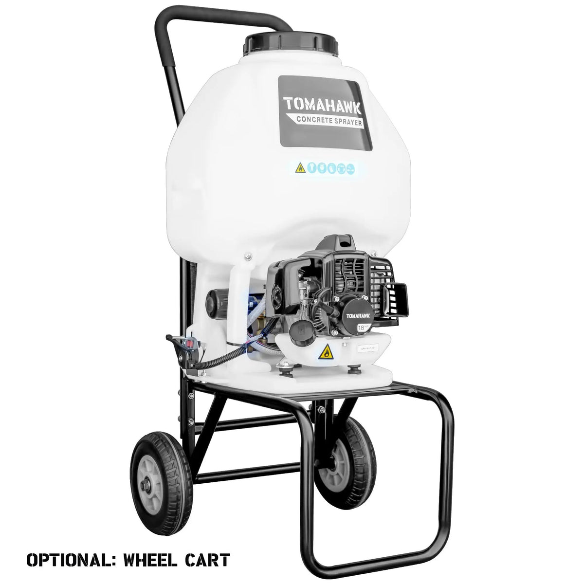 6.5 Gallon Backpack Concrete Sprayer .5 GPM Gas Finishing Tool for Cement Sealant Curing Stain, photo 9 of 13