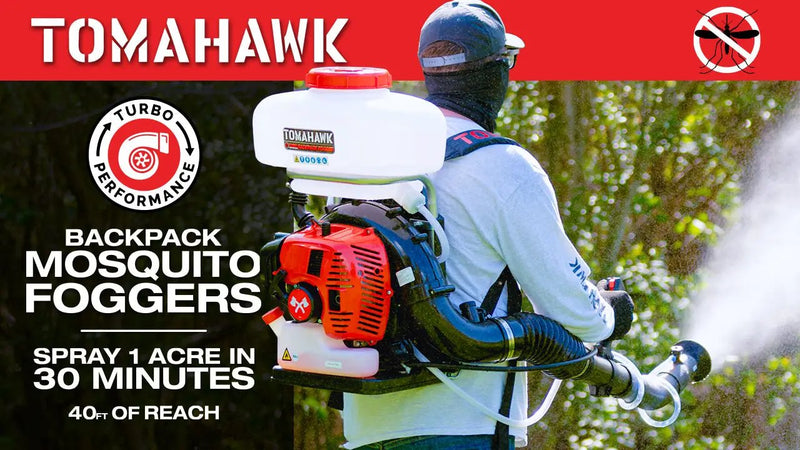 3.7 Gal Turbo Boosted Backpack Mosquito Fogger Leaf Blower for Pest Control by Tomahawk Power