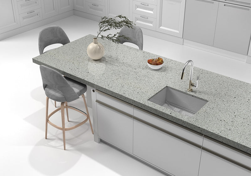 Bethel White Polished Granite Slab Random room scene 4