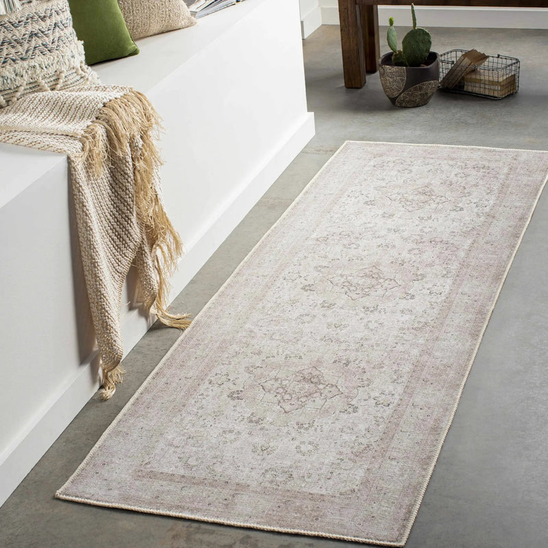 Bethany Vintage Flat Pile Washable Rug by Boutique Rugs