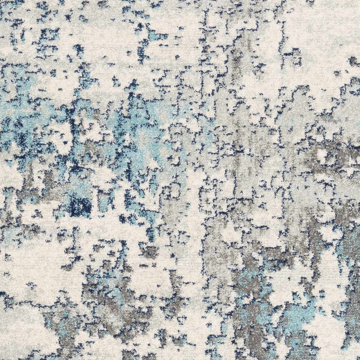 Beverly Abstract Blue Area Rug, sample swatch