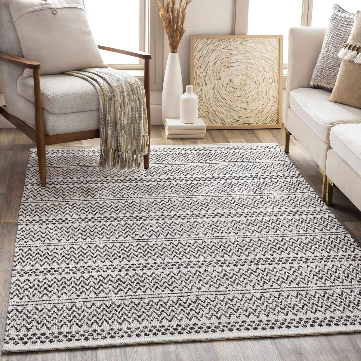 Bewbush Washable Area Rug - Clearance, installed in a room