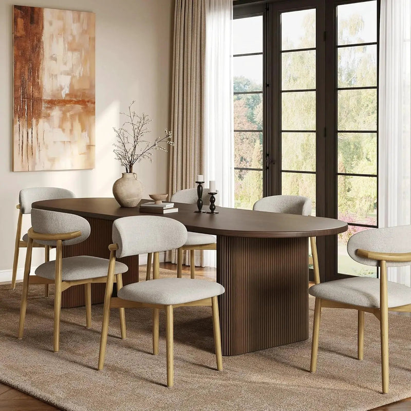 Set of 2 Solid Ash Wood Dining Chairs by HouseOfZazla