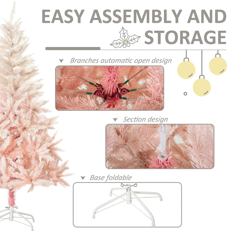 HOMCOM 7ft Unlit Spruce Artificial Christmas Tree by HouseOfZazla