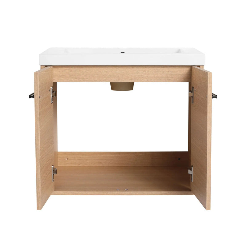 Bathroom Vanity Set With Resin Countertop Sink, 2 Doors by HouseOfZazla