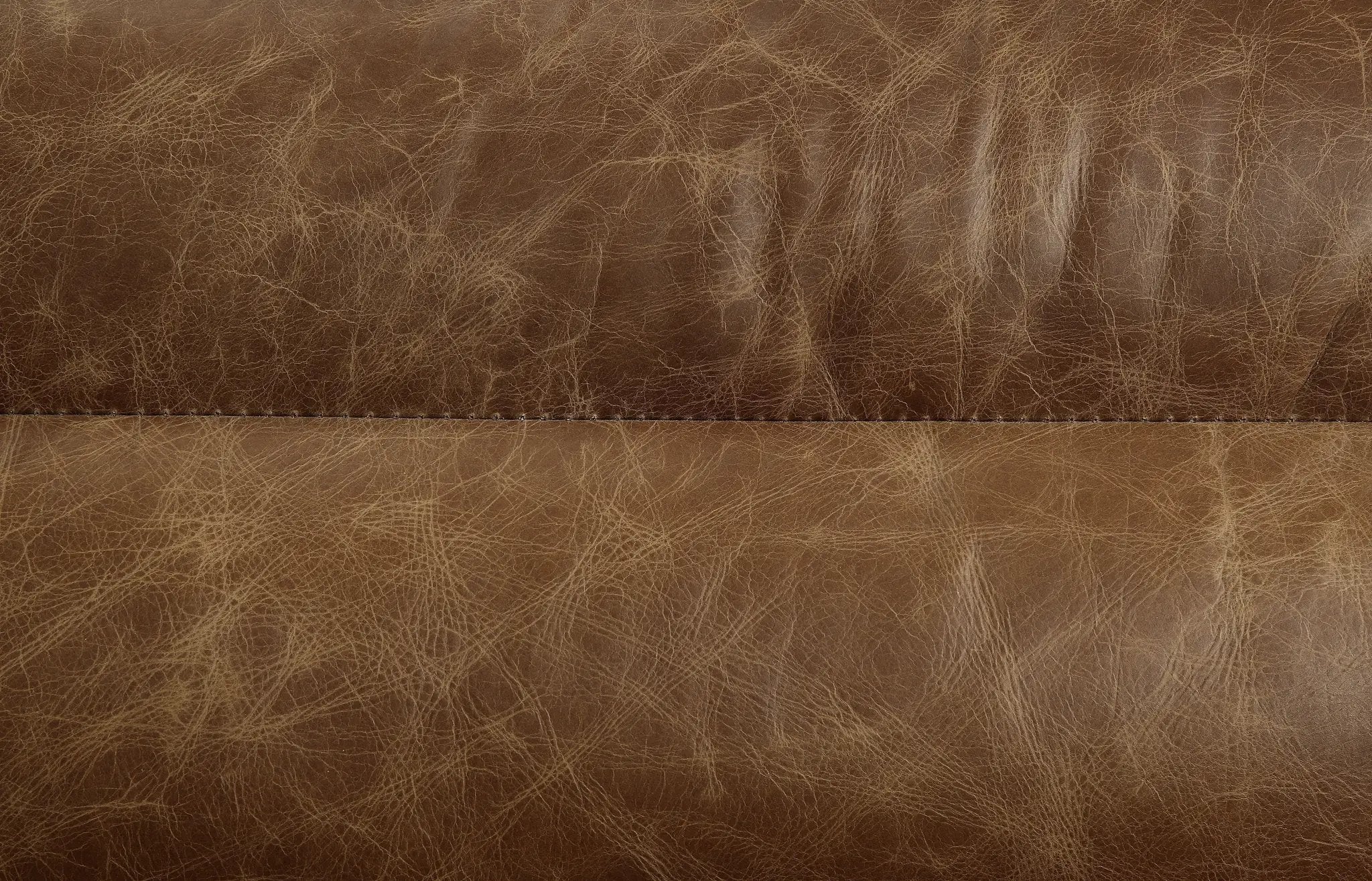 Rafer Cocoa Top Grain Leather Sofa by HouseOfZazla
