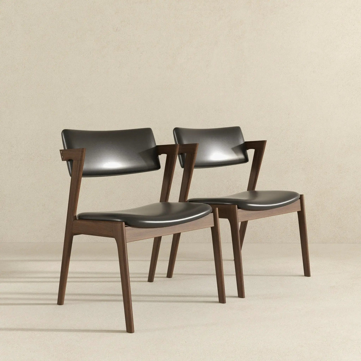 Edwin - Mid-Century Modern Dining Chair (Set of 2) by HouseOfZazla