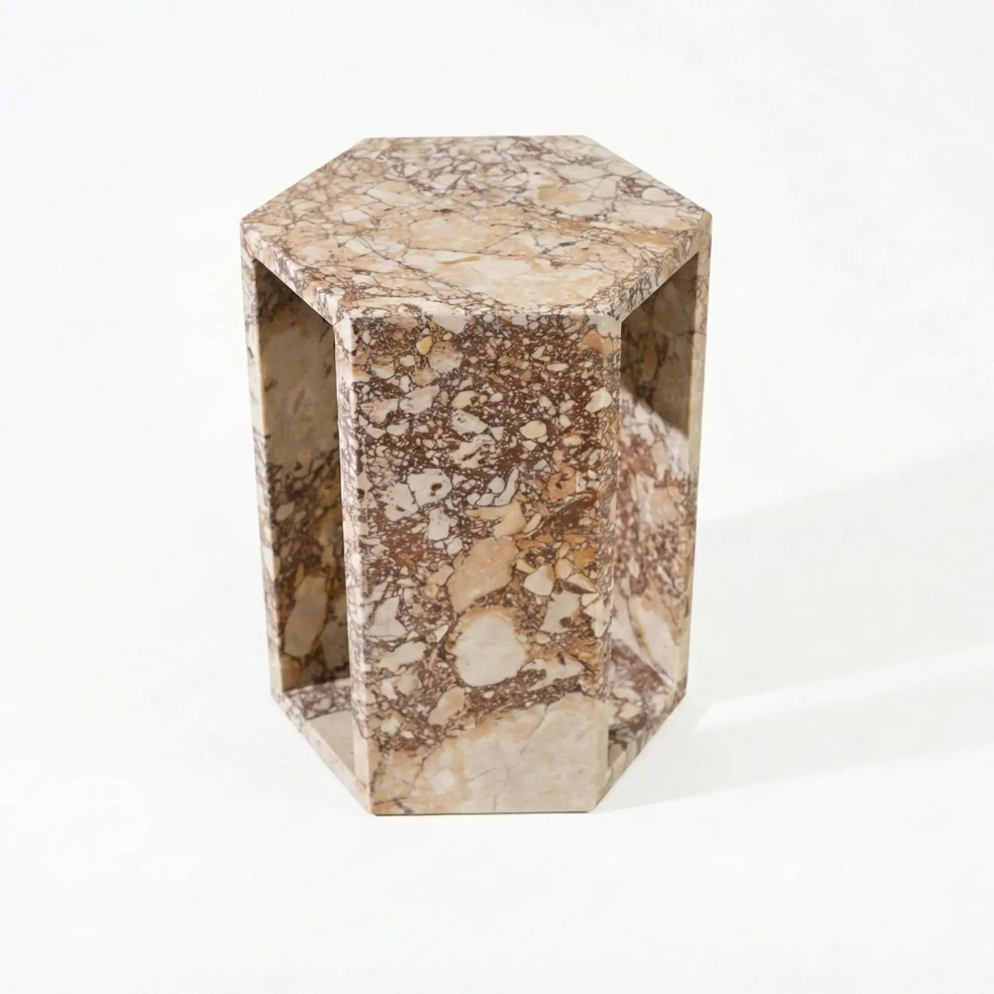 Modern Minimalist Hexagon Side Table by HouseOfZazla