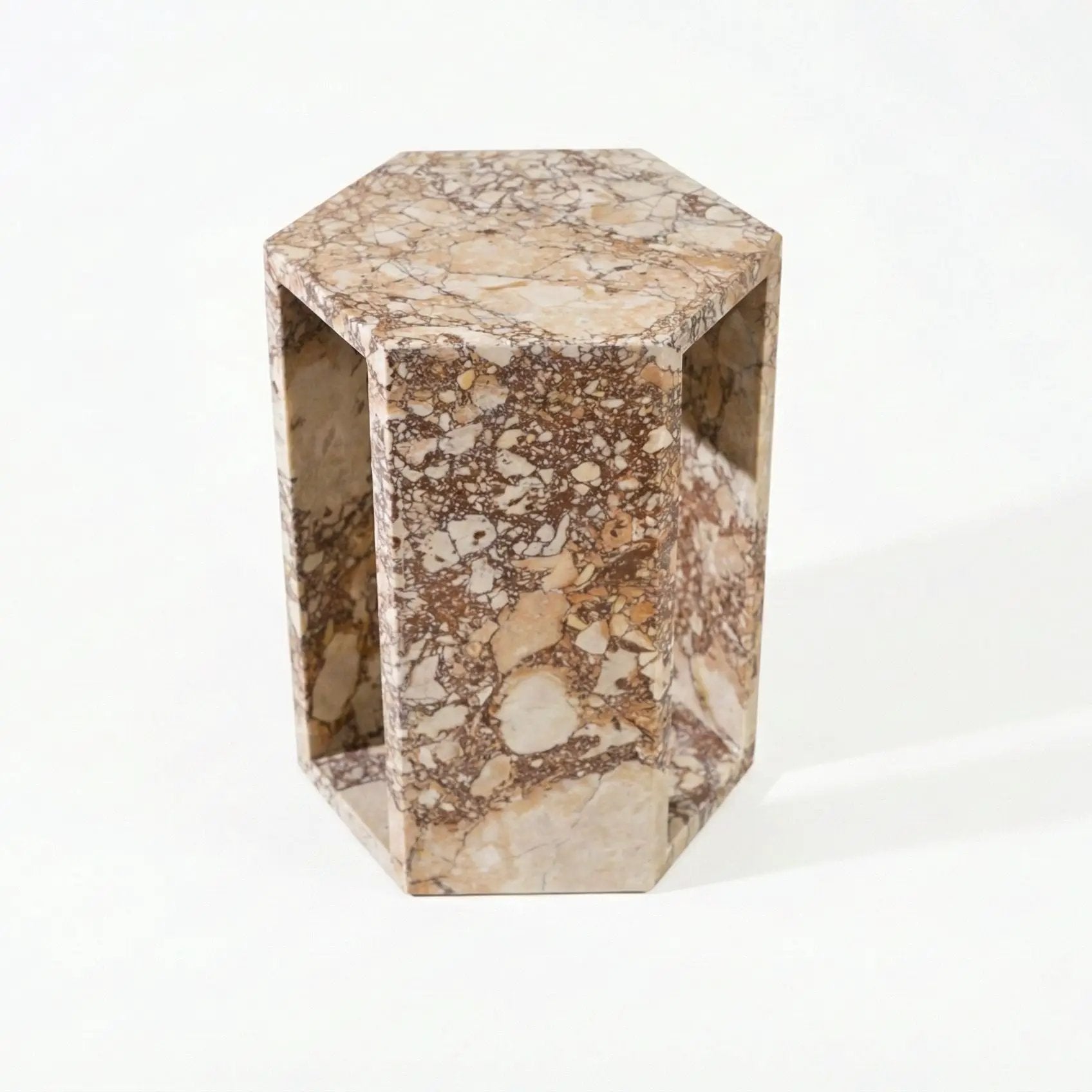 Modern Minimalist Hexagon Side Table by HouseOfZazla