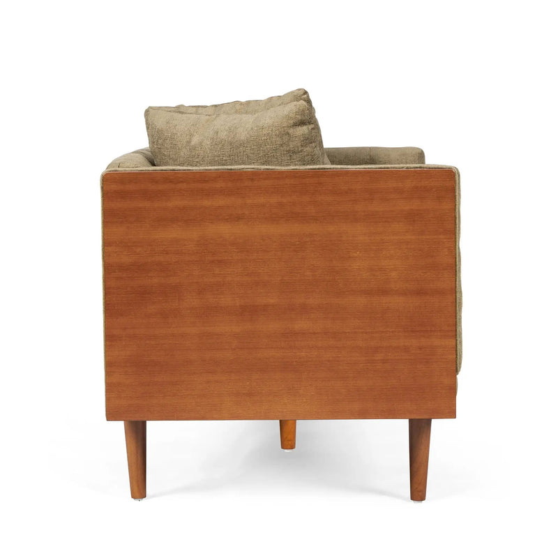 Retro Modern Loveseat With Button Tufted Upholstery by HouseOfZazla