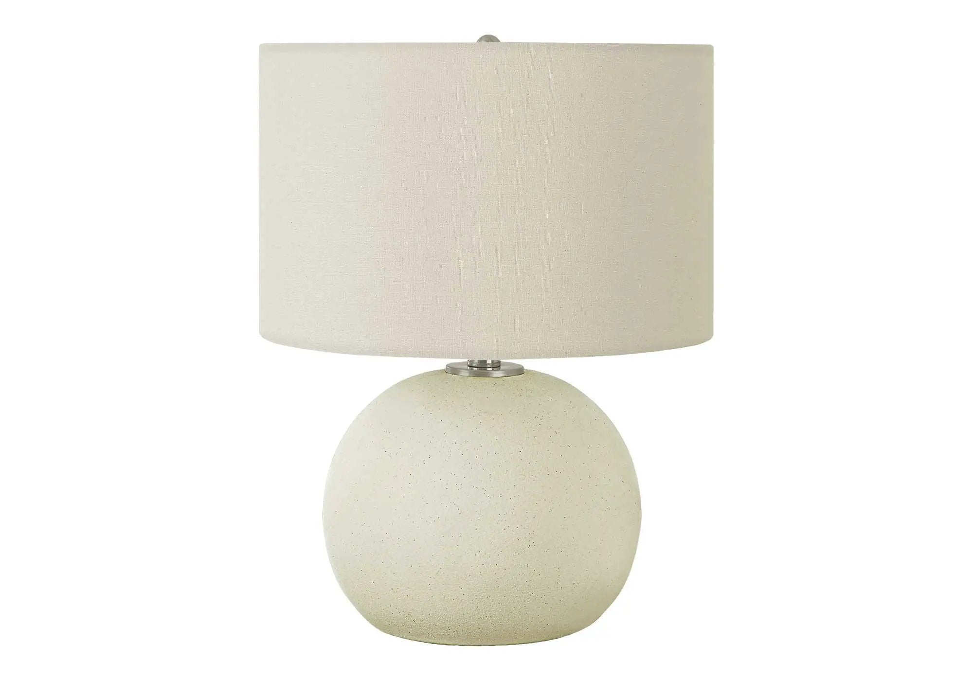 Lighting, Contemporary Table Lamp, Ceramic - Cream by HouseOfZazla
