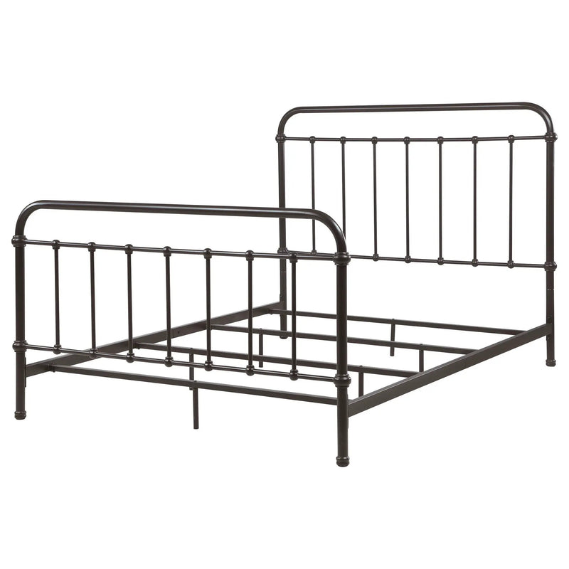 Livingston Metal Queen Open Frame Bed Dark Bronze by Unique Piece Furniture