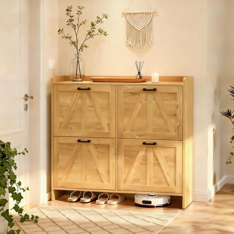 Farmhouse Style Shoe Cabinet by HouseOfZazla