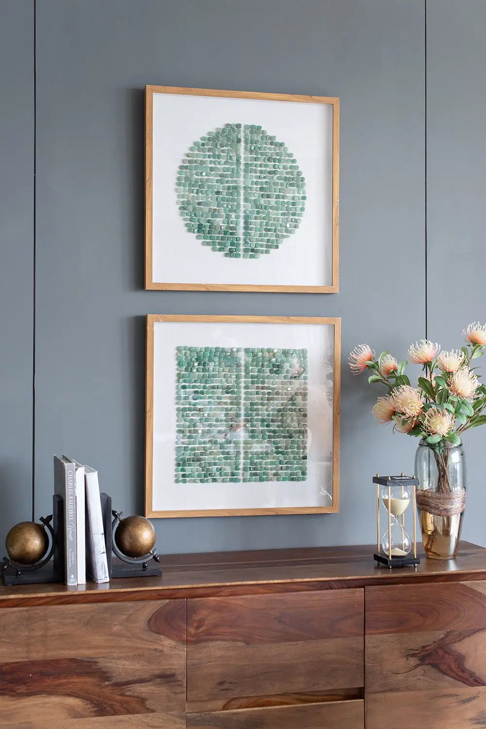 Elos Stone Shadow Boxes Wall Art (Set of 2) - Multicolor by Unique Piece Furniture