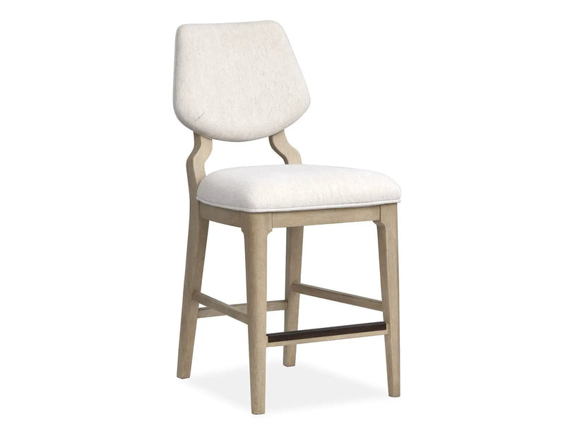 Sunset Cove - Counter Chair With Upholstered Seat and Back (Set of 2) - Sanibel Brown by Unique Piece Furniture