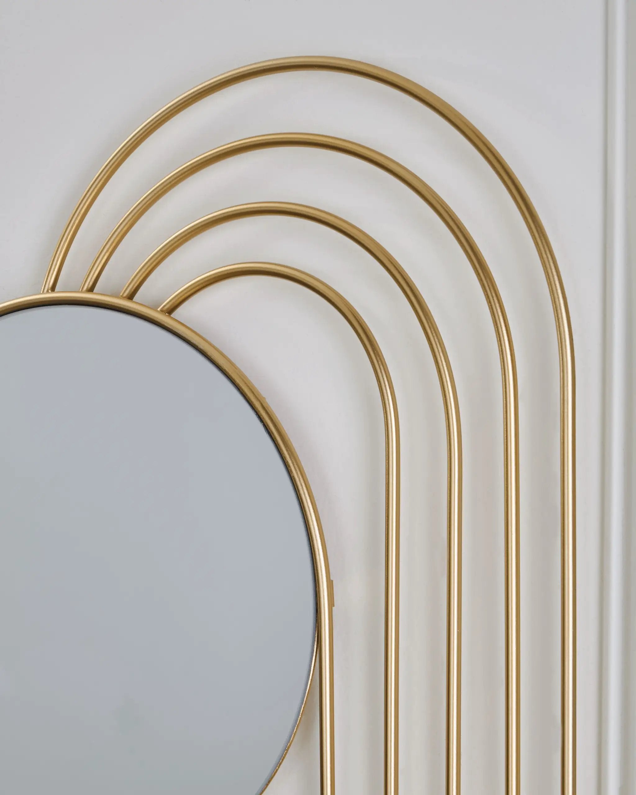 Warrenley - Accent Mirror - Gold Finish by Unique Piece Furniture