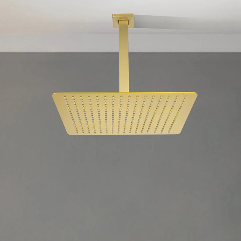 16 Inch Square Rain Shower Head - Brushed by HouseOfZazla