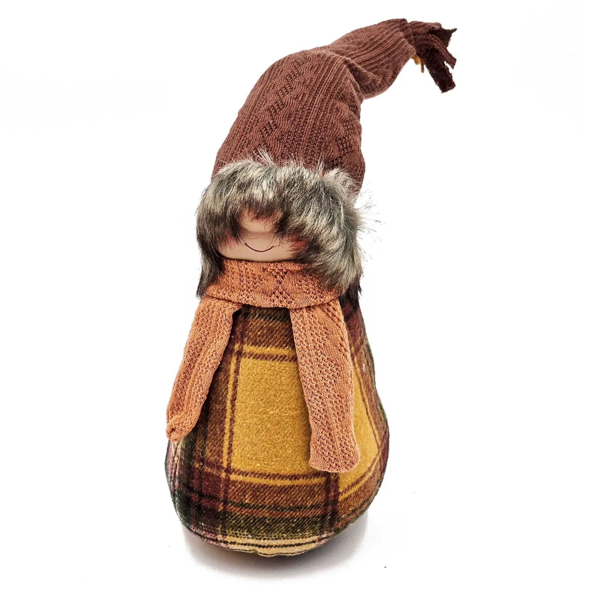 Gnomes Decorations For Fall Thanksgiving Table Decorations (Set of 2) - Brown / Yellow by Unique Piece Furniture