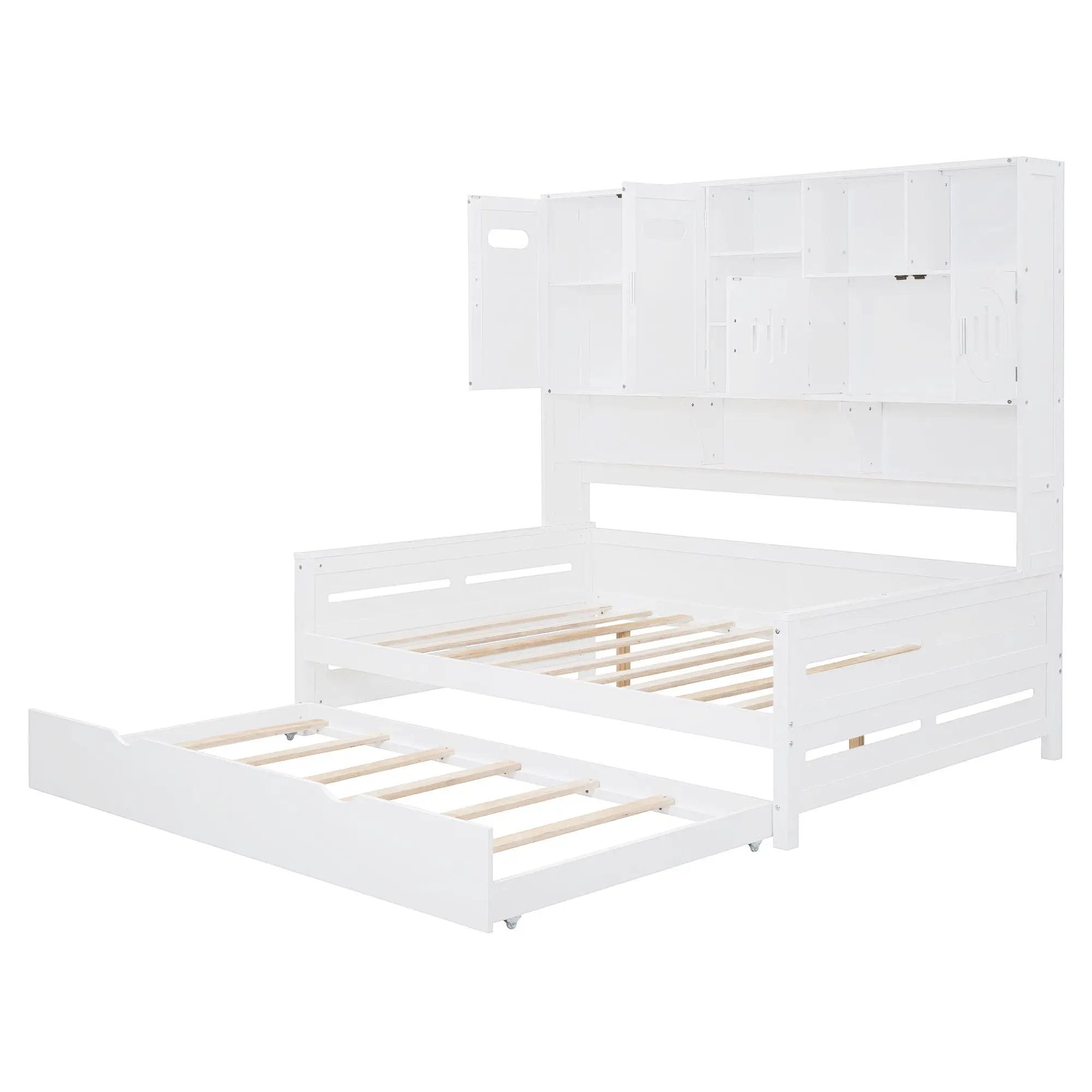 Daybed With All-In-One Cabinet And Shelf by HouseOfZazla