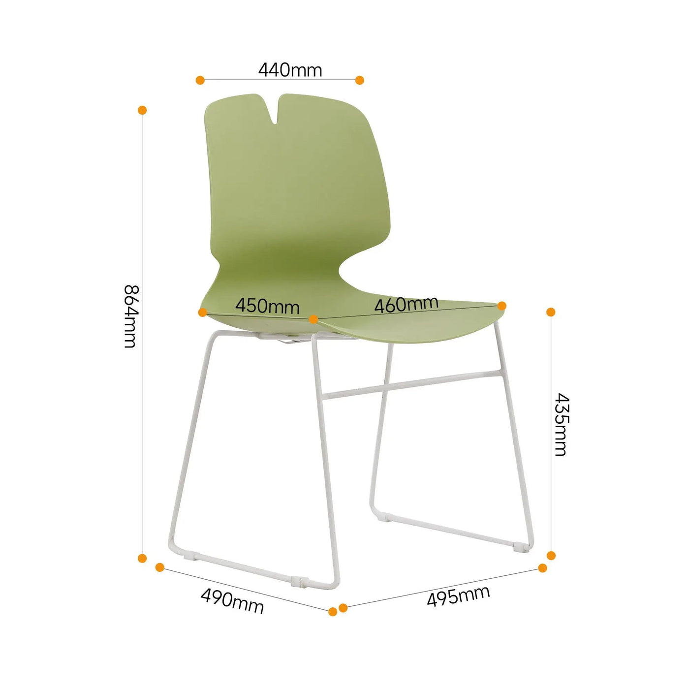 Modern Stacked Office Chairs (Set of 4) by Unique Piece Furniture