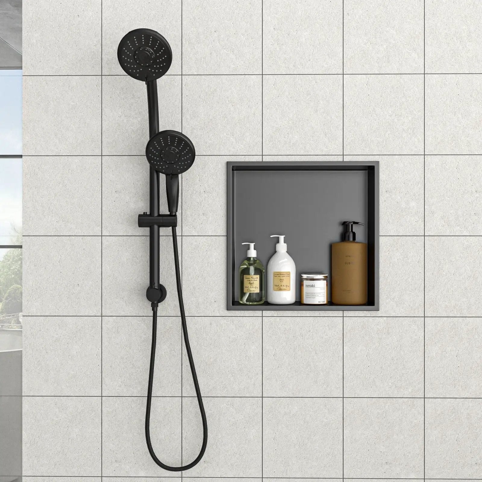 Stainless Steel Shower Niche With Seamless Design For Bathroom Storage by HouseOfZazla
