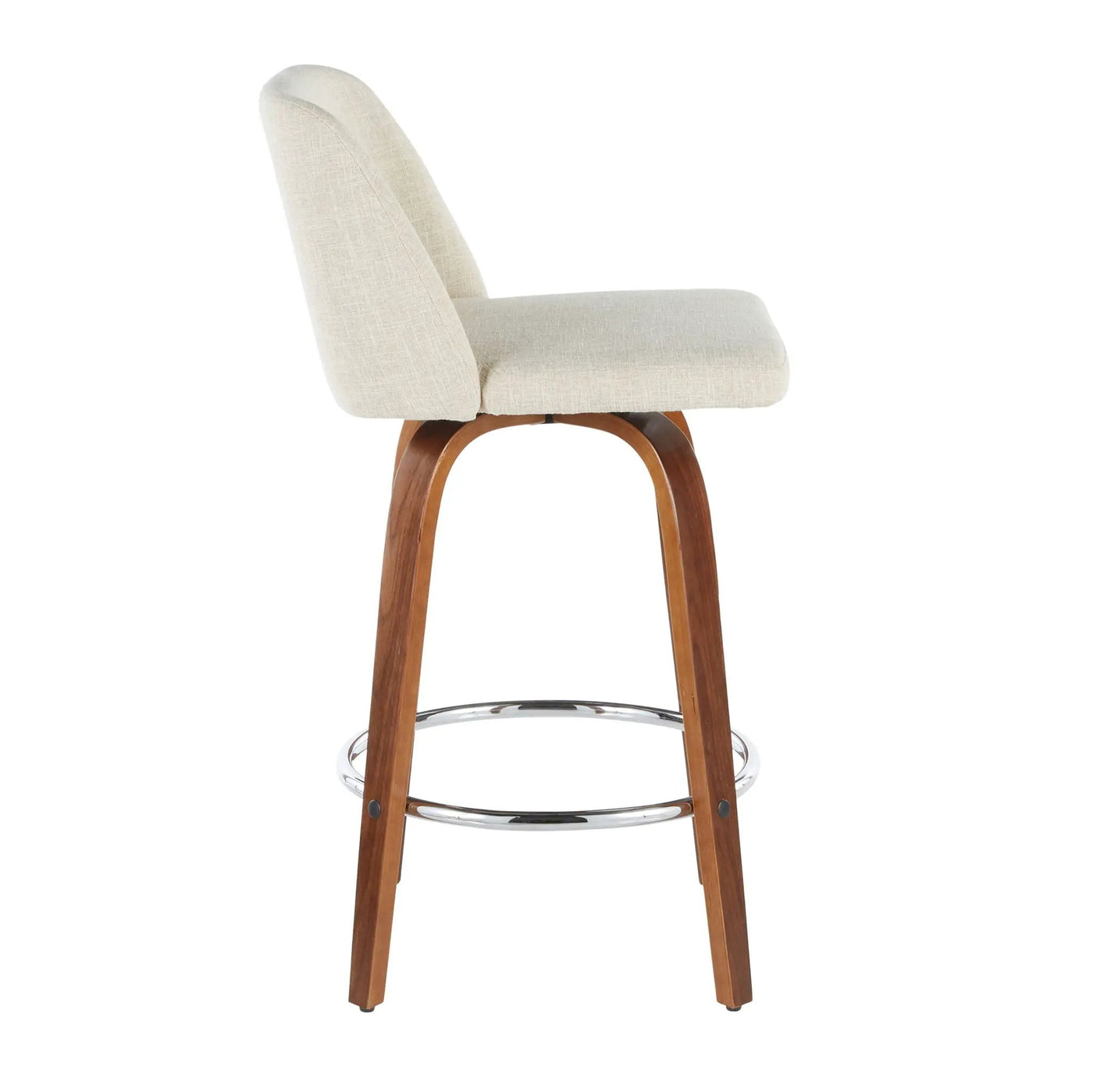 Toriano - Mid-Century Modern Counter Stool (Set of 2) by HouseOfZazla