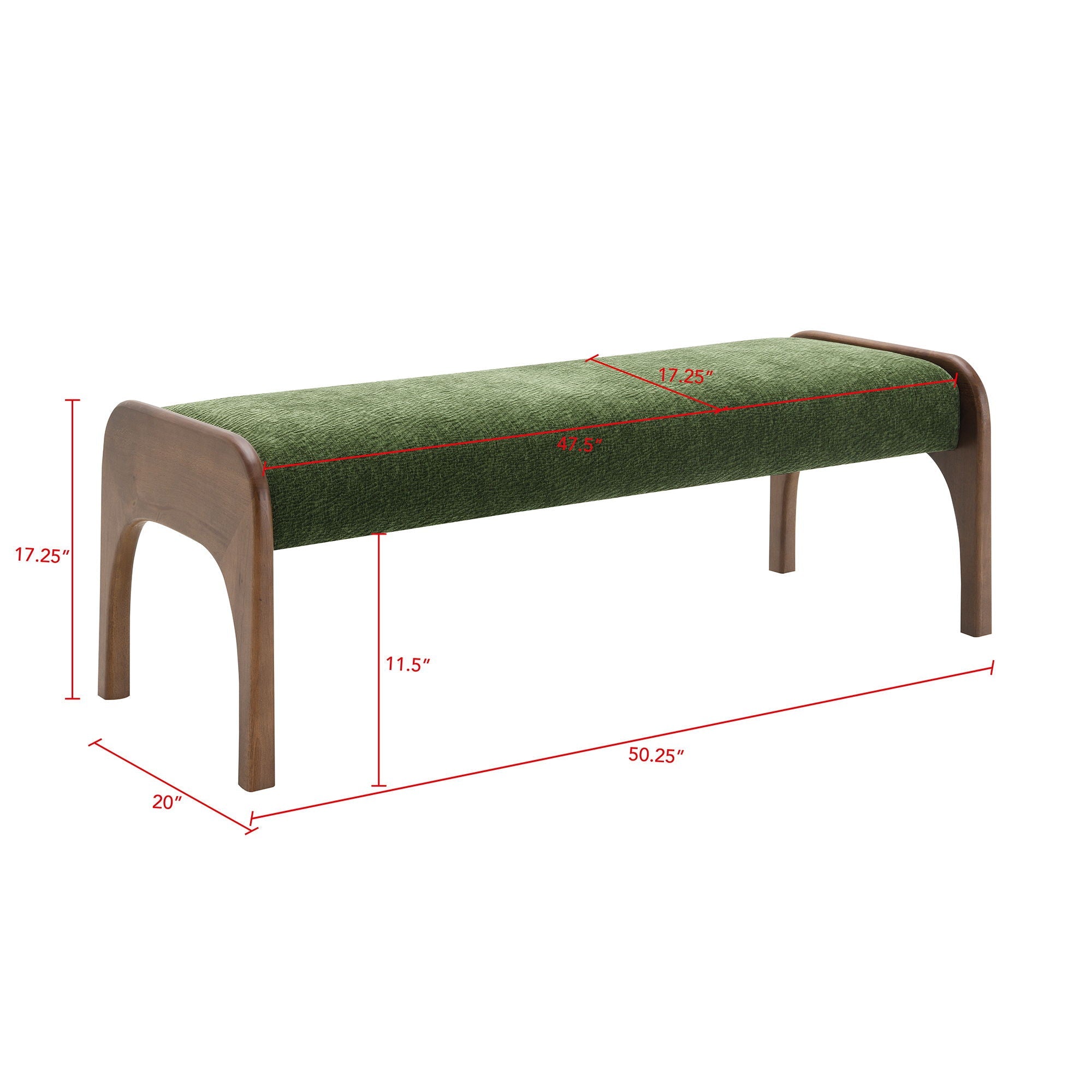 Modern Upholstered Long Bench For Kitchen by HouseOfZazla