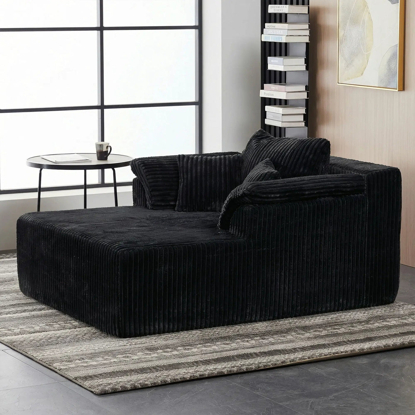 Chaise Lounge Chair, Deep Seat Sleeper Couch For Living Room by HouseOfZazla