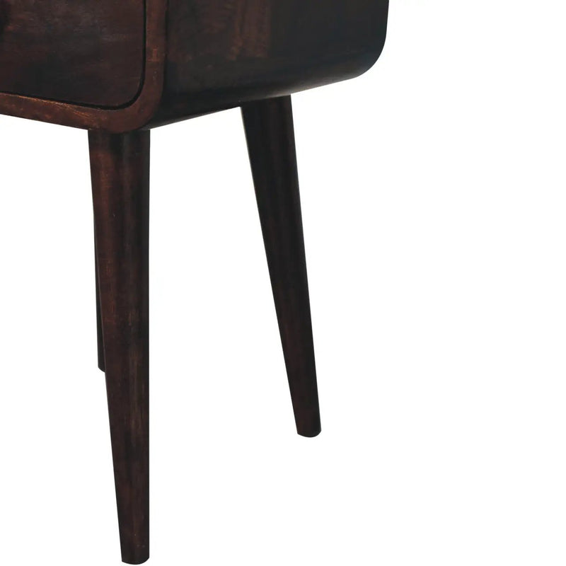 Mini Curve Open Bedside Nightstand by HouseOfZazla