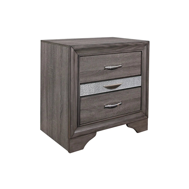 Ryder - Sparkle Nightstand - Gray by Unique Piece Furniture