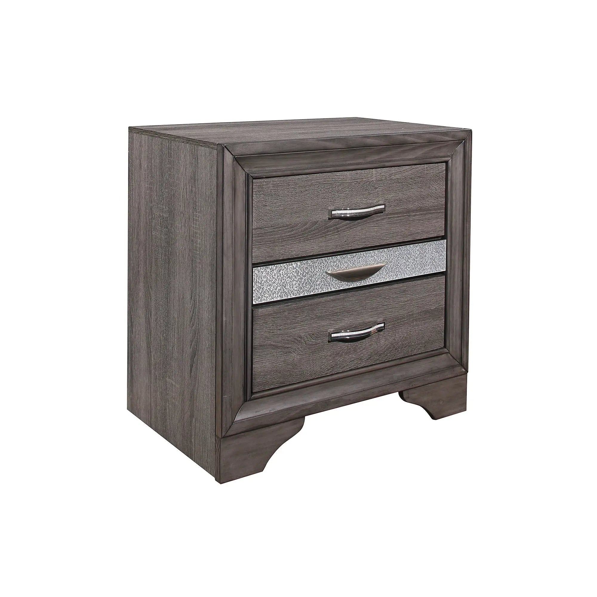 Ryder - Sparkle Nightstand - Gray by HouseOfZazla
