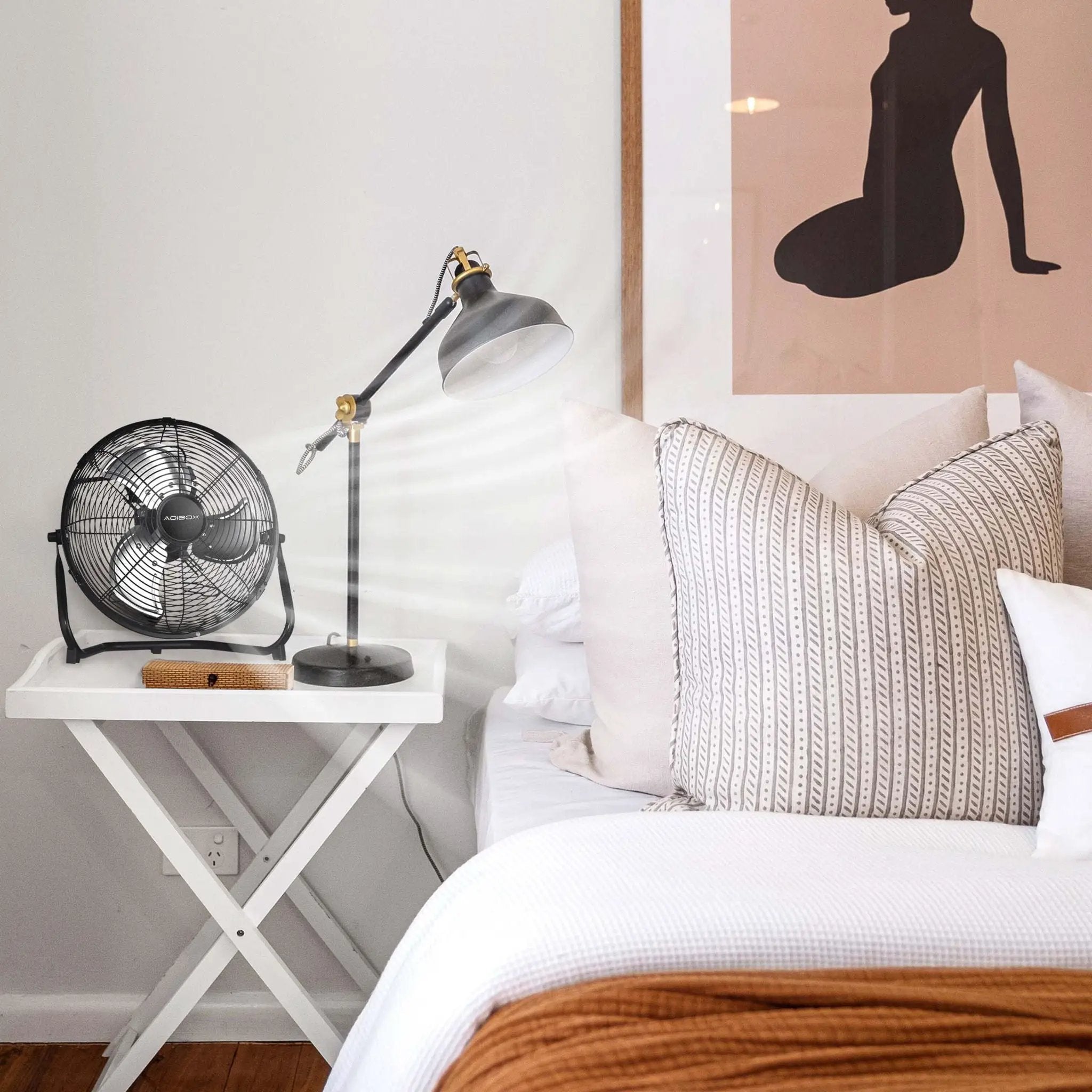 3 Speed High Velocity Industrial Heavy Duty Metal Floor Fan With Tilting Head For Outdoor / Indoor Use by HouseOfZazla
