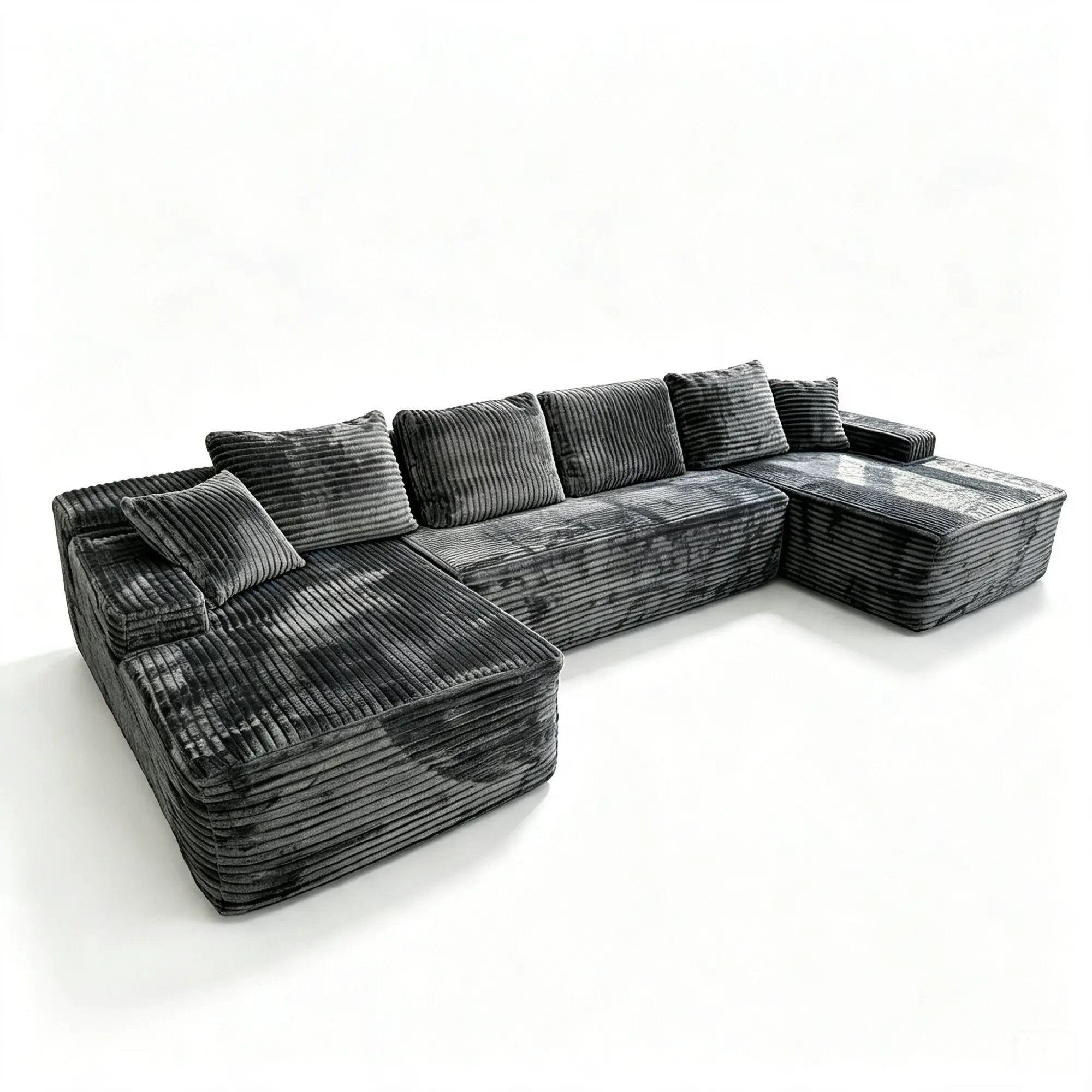 131" U-Shape Cloud Sectional Couch by HouseOfZazla