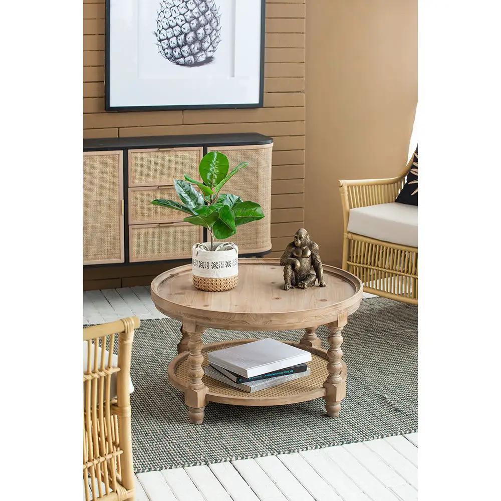 Round 2 Tiered Side Tabel, End Tabel For Lving Room Bedroom Entryway by Unique Piece Furniture