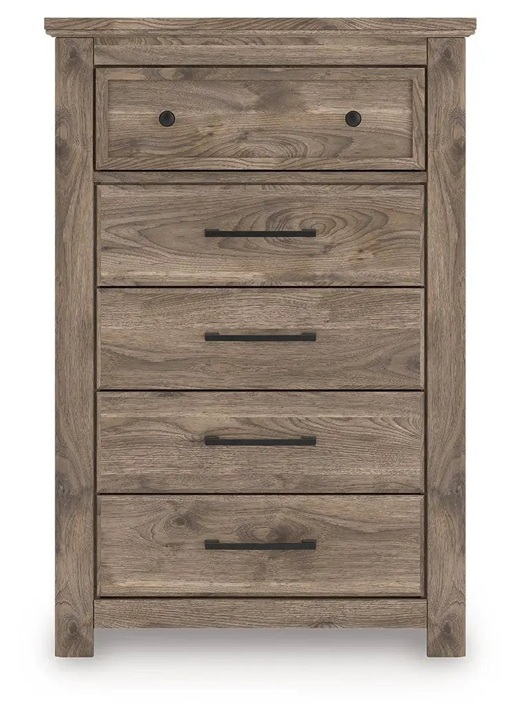 Rusticott - Five Drawer Chest - Brown by Unique Piece Furniture