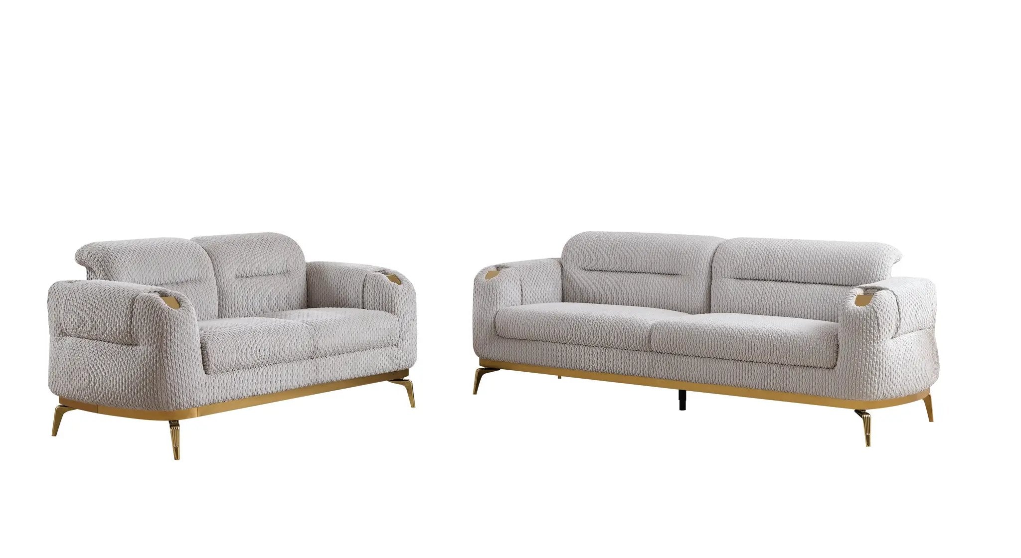 Zoe Modern Style 2PC Living Room Set by HouseOfZazla
