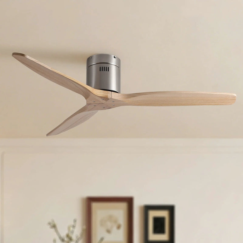 Low Profile Flush Mount Ceiling Fan Without Light by Unique Piece Furniture