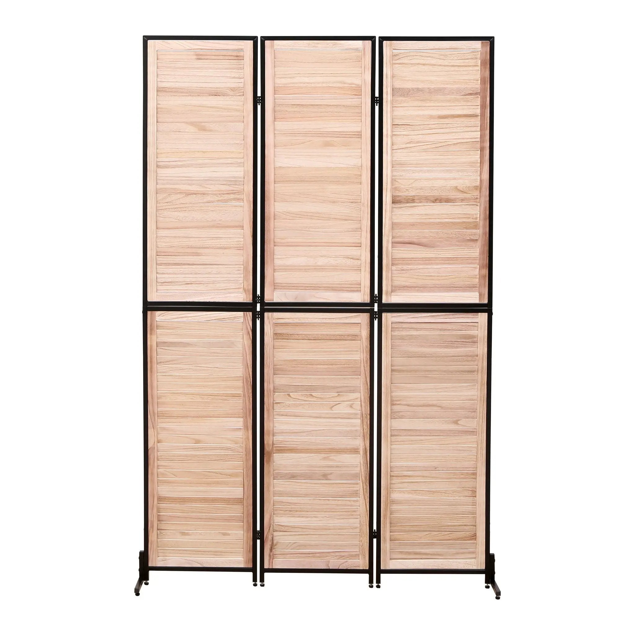 Rustic 3 Panel Room Dividers And Folding Privacy Screen by HouseOfZazla